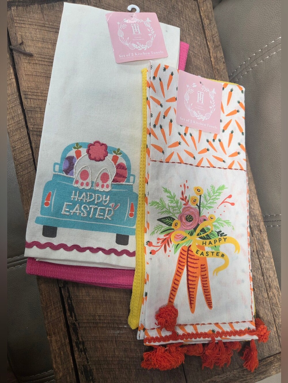 NWT Total Home Ltd. Easter Kitchen Towels - 2 SETS ~ BIN 1D